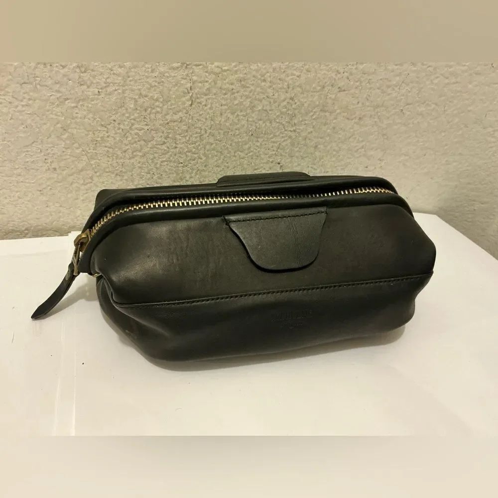 J.W. Hulme Personalized Leather Travel Kit bag